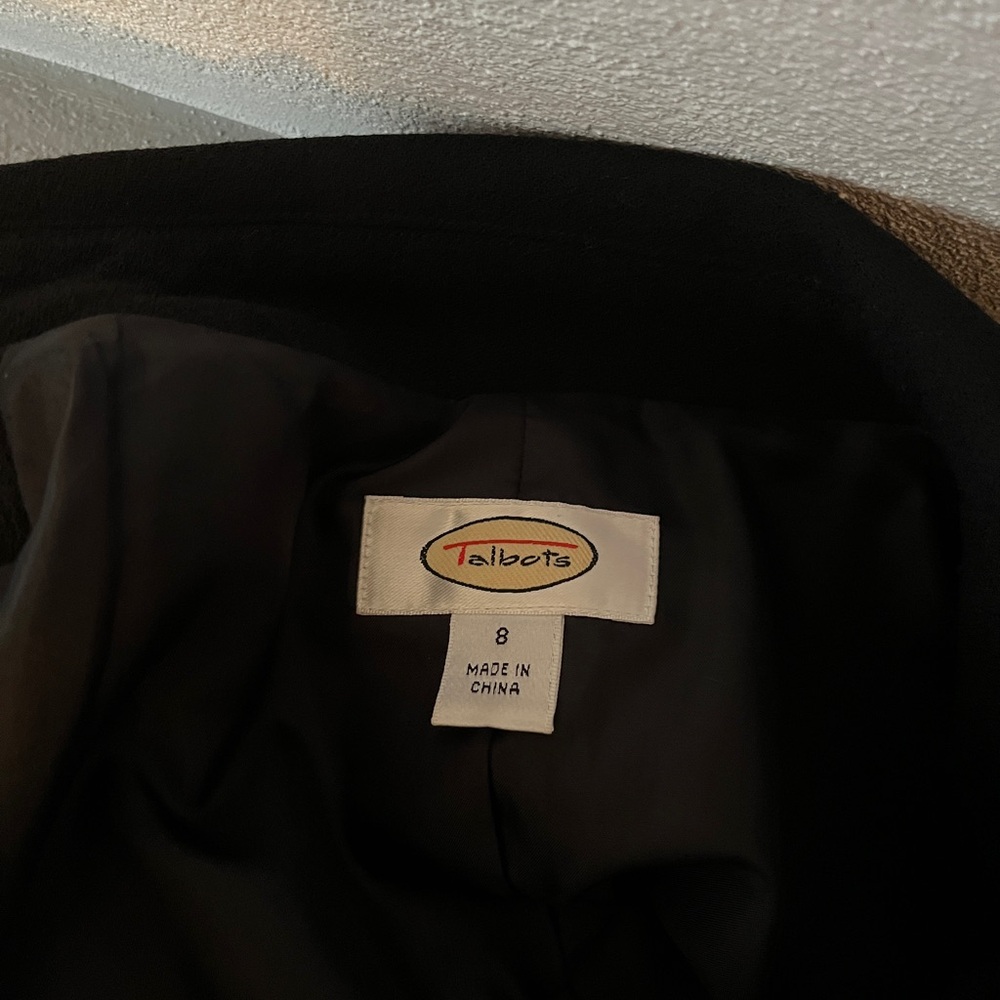 Talbots Black Blazer Structured Professional Design - Picture 3 of 3